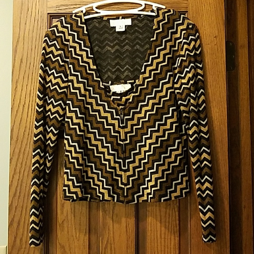 Cache camisole and cardigan